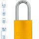 ABUS 72/40HB40 KA - Egységkulcsos lakat (Több lakat azonos kulccsal) - Sárga - 436062