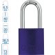 ABUS 72/40HB40 KA - Egységkulcsos lakat (Több lakat azonos kulccsal) - Lila