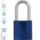 ABUS 72/40HB40 KA - Egységkulcsos lakat (Több lakat azonos kulccsal) - Kék