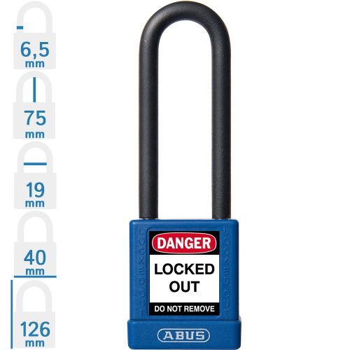 ABUS 74/40HB75 KA - Egységkulcsos lakat (Több lakat azonos kulccsal) - Kék