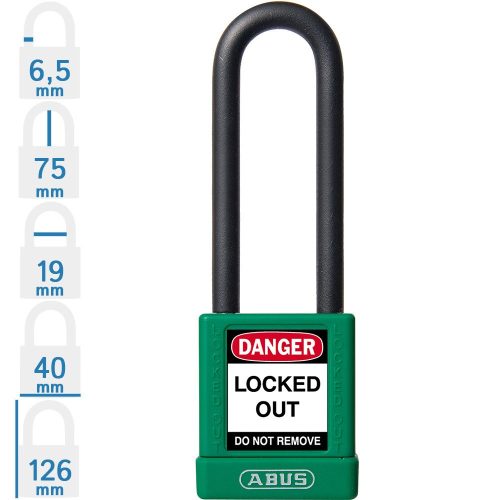 ABUS 74/40HB75 KA - Egységkulcsos lakat (Több lakat azonos kulccsal) - Zöld