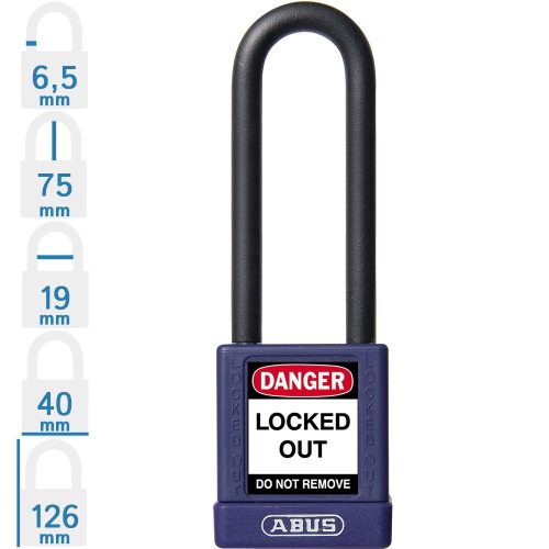 ABUS 74/40HB75 KA - Egységkulcsos lakat (Több lakat azonos kulccsal) - Lila