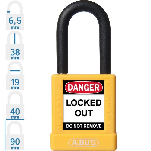 ABUS 74/40 LOTO munkavédelmi kizáró lakat - Sárga