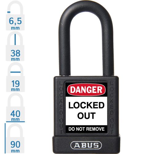 ABUS 74/40 LOTO munkavédelmi kizáró lakat - Fekete