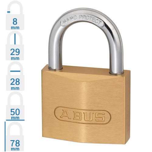 ABUS 720/50 D10 lakat 5 kulccsal, kódkártyával