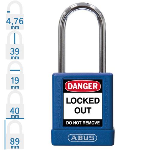 ABUS 74BS/40 LOTO munkavédelmi kizáró lakat - Kék