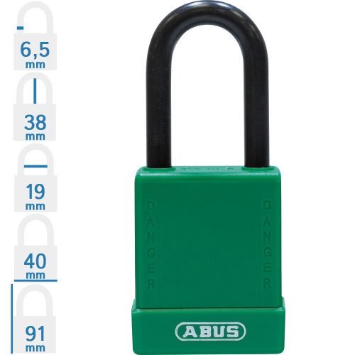 ABUS 76/40 LOTO munkavédelmi kizáró lakat - Zöld