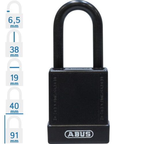 ABUS 76/40 LOTO munkavédelmi kizáró lakat - Fekete