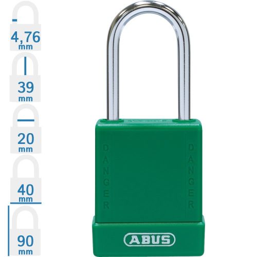 ABUS 76BS/40 LOTO munkavédelmi kizáró lakat - Zöld