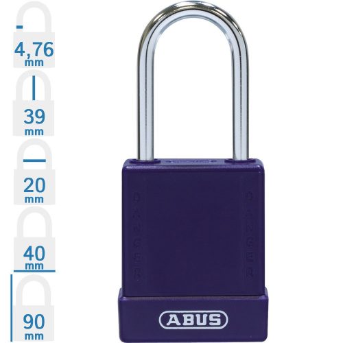 ABUS 76BS/40 LOTO munkavédelmi kizáró lakat - Lila