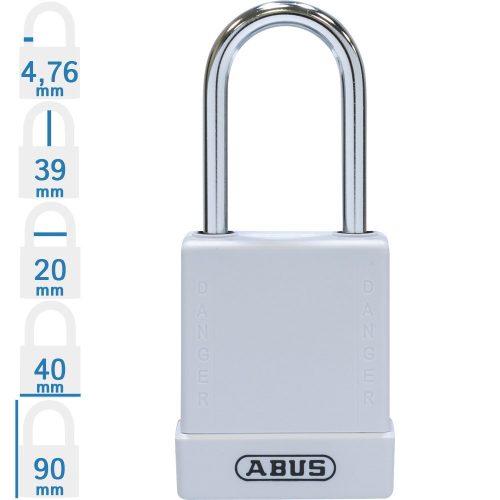 ABUS 76BS/40 LOTO munkavédelmi kizáró lakat - Fehér