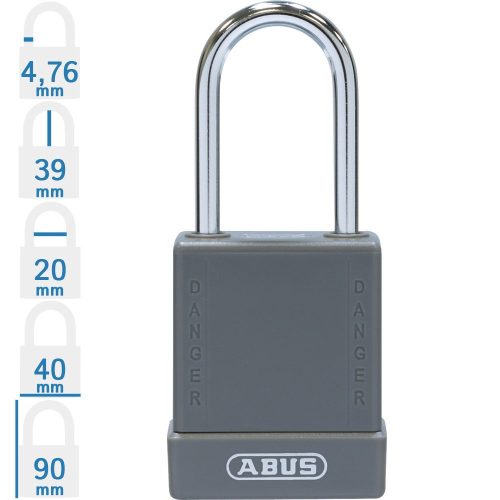 ABUS 76BS/40 LOTO munkavédelmi kizáró lakat - Szürke