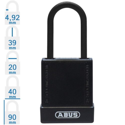 ABUS 76PS/40 LOTO munkavédelmi kizáró lakat - Fekete
