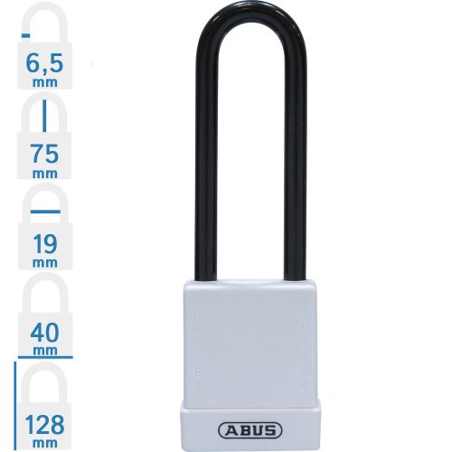 ABUS 76/40HB75 LOTO munkavédelmi kizáró lakat - Fehér