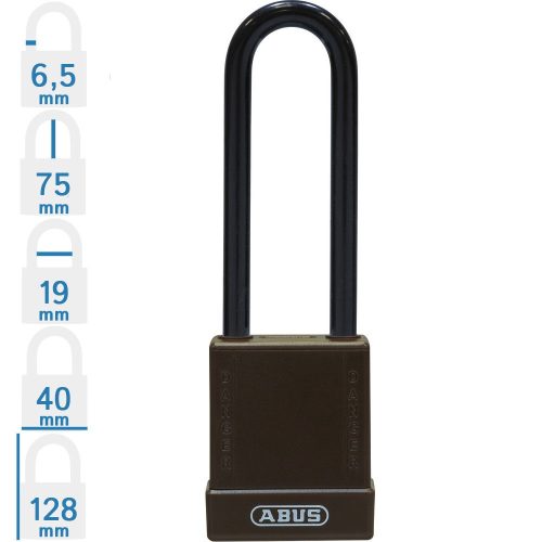 ABUS 76/40HB75 LOTO munkavédelmi kizáró lakat - Barna