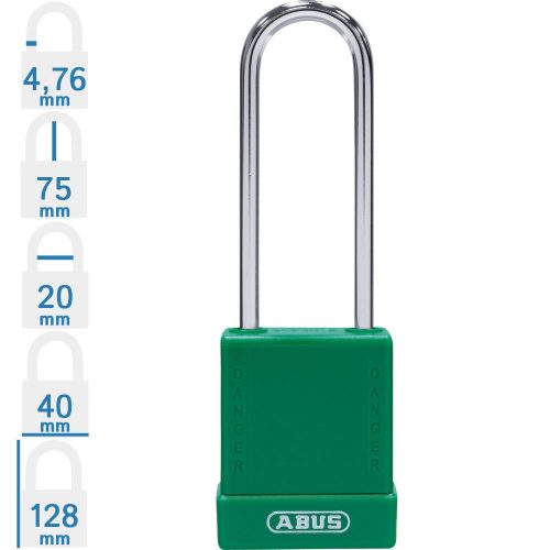 ABUS 76BS/40HB75 LOTO munkavédelmi kizáró lakat - Zöld