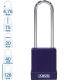 ABUS 76IB/40HB75 LOTO munkavédelmi kizáró lakat - Lila