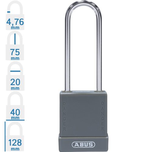 ABUS 76IB/40HB75 LOTO munkavédelmi kizáró lakat - Szürke