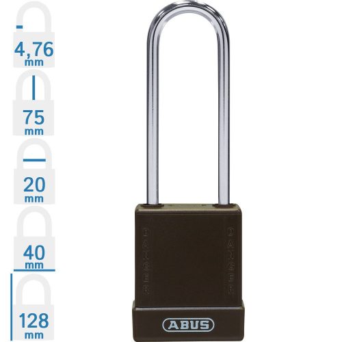 ABUS 76IB/40HB75 LOTO munkavédelmi kizáró lakat - Barna