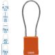 ABUS 76/40 CAB20 LOTO munkavédelmi kizáró kábeles lakat - Narancssárga - 848681