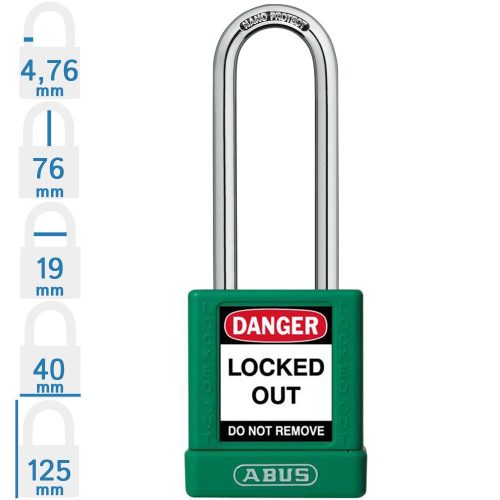 ABUS 74BS/40HB75 KA - Egységkulcsos lakat (Több lakat azonos kulccsal) - Zöld