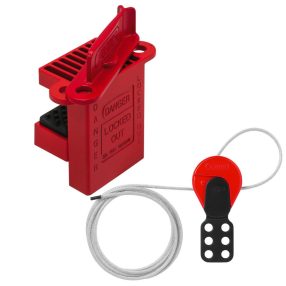   ABUS V500 SET LOTO munkavédelmi golyóscsap kizáró + C506 kábeles kizáró - 871528