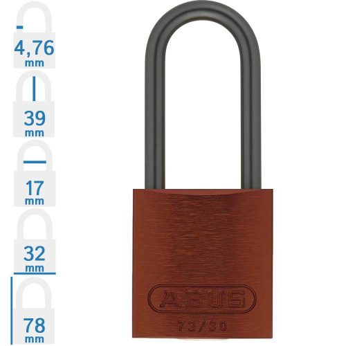 ABUS 72AS/30HB38 LOTO munkavédelmi kizáró lakat - Barna
