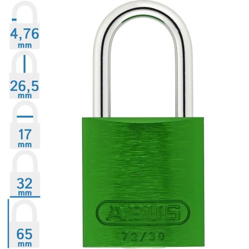 ABUS 72IB/30 LOTO munkavédelmi kizáró lakat - Zöld