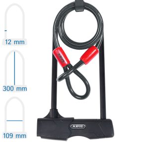  Abus Granit 460/150HB300 + USH460 kerékpár U lakat hurokkábellel