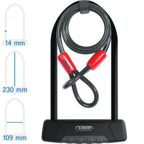   Abus Granit Plus 470/150HB230 + USH470 kerékpár U lakat hurokkábellel