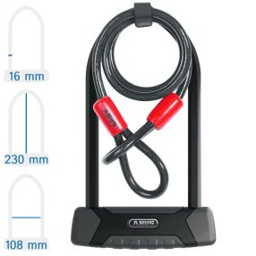   Abus Granit X-Plus 540/160HB230 + USH540 kerékpár U lakat hurokkábellel