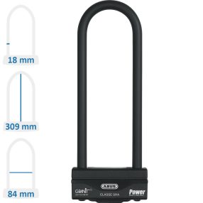   Abus Granit Power 58/140HBIII310 KA egységkulcsos motor U lakat