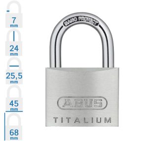   ABUS 64TI/45 KA6455 egységkulcsos lakat tetszőleges darabszámban