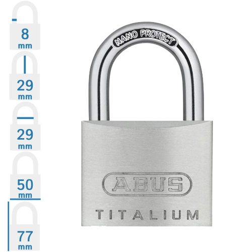 ABUS 64TI/50 KA6511 egységkulcsos lakat tetszőleges darabszámban