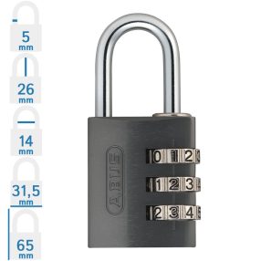 ABUS 724/30 számzáras lakat - Antracit