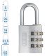 ABUS 724/30 számzáras lakat - Ezüst