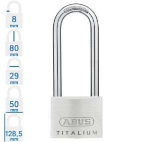 ABUS 727TI/50HB80 hosszúkengyelű lakat
