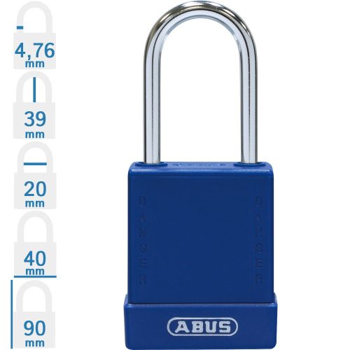 ABUS 76IB/40 KA - Egységkulcsos lakat (Több lakat azonos kulccsal) - Kék
