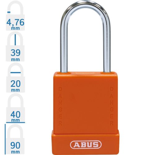 ABUS 76IB/40 KA - Egységkulcsos lakat (Több lakat azonos kulccsal) - Narancs