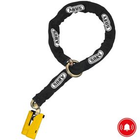 Abus Granit Detecto X-Plus 8077 + 12KS120 Black Loop KA láncos, riasztós motor féktárcsazár
