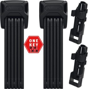   Abus Bordo 6000K/90 BK SH X-Plus TwinSet hajtogatható kerékpár lakat szett