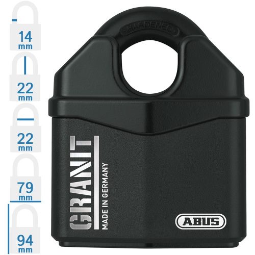 ABUS Granit 37RK/80 KA egységkulcsos lakat