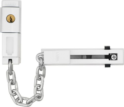 ABUS SK78 kulccsal zárható biztonsági lánc ajtóra - Fehér