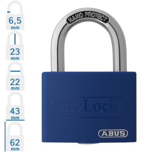 ABUS T65AL/40 lakat - Kék