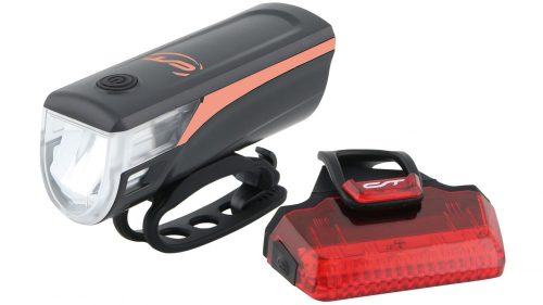 Contec Speed-LED elemes első+hátsó lámpa [narancs]