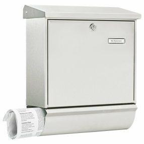   Burg Wachter ComfortSet 39130 NI nagyméretű kerítésen kívüli postaláda újságtartóval