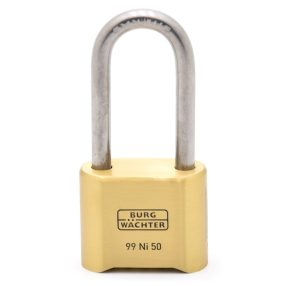   Burg Wachter No 99 Ni 50 HB 65 SB rozsdamentes biztonsági számzáras lakat