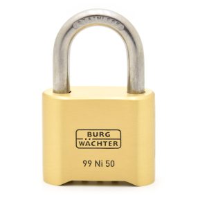   Burg Wachter No 99 Ni 50 SB rozsdamentes biztonsági számzáras lakat