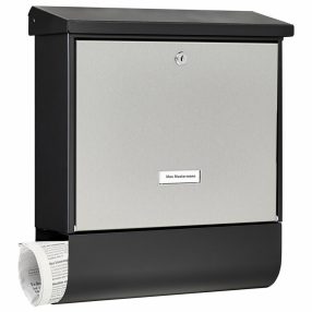   Burg Wachter LondonSet 68670 BS modern kültéri postaláda újságtartóval