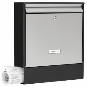   Burg Wachter OxfordSet 68770 BS modern kültéri társasházi postaláda újságtartóval